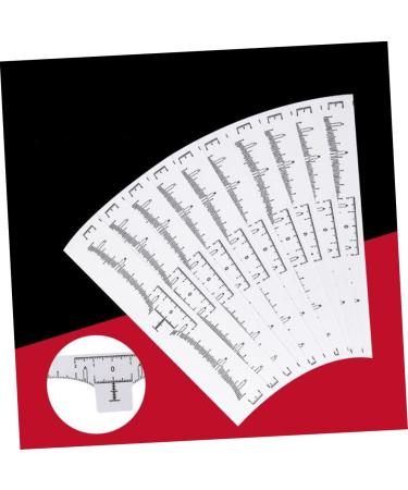Beavorty 100pcs Disposable Eyebrow Ruler Makeup Stickers Eyebrow Shaping Stencils Eyebrow Measure Modify - Buy Online on SooperMarket.com