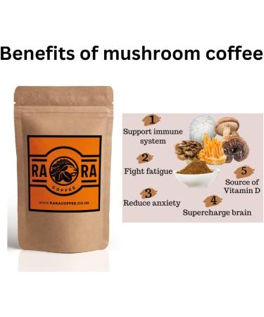 RARA CALMING Instant Arabica Coffee with Ashwangandha Mushroom Coffee Blend - 50g - Buy Online on SooperMarket.com