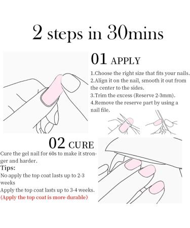 tongfeng Gel Nail Strips Glitter Nail Stickers for Gel Polish Semi Cured Gel Nail Polish Wraps with Nail Light Gel Polish Strips with Nail Lamp Suitable for Manicure Lover N038 - Buy Online on SooperMarket.com