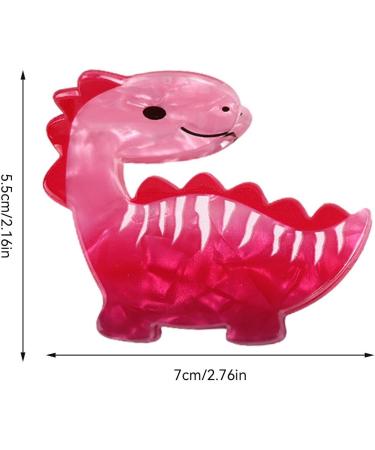Toseky Dinosaur Hair Accessories | Dinosaur Nonslip Hair Clamps | Fashionable Creative Acrylic Hair Accessories For Toddler Kids Children Daily Use Diplodocus - Buy Online on SooperMarket.com