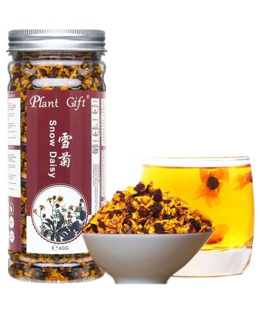 Plant poison kunlun snow daisy tea snow-geose tea snow chrysantheme tea Chinese natural flora herbal tea help low blood pressure weight loss 40g/1.4oz 40g-Kunlun Snow Daisy