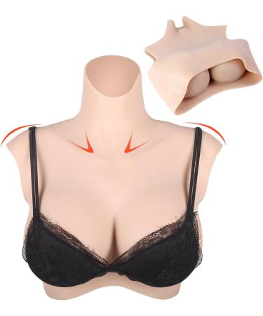 Buy Icever Silicone Breast Prostheses Realistic Gel-Filled A Cup Fake Breasts for Crossdressers Mastectomy and Drag Queens (Beige) - Buy Online on SooperMarket.com