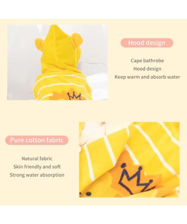 Supgomax Hooded Bathing Poncho for Kids - Cartoon Lion Beach & Bath Towel Absorbent Child Towels for Swimming & Shower - Buy Online on SooperMarket.com