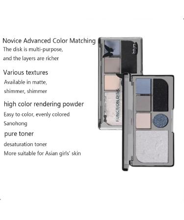 Smoky Eye Shadow Palette - Matte & Pearlescent Waterproof Eyeshadow for Long-Lasting Cool Daily Makeup - Buy Online on SooperMarket.com
