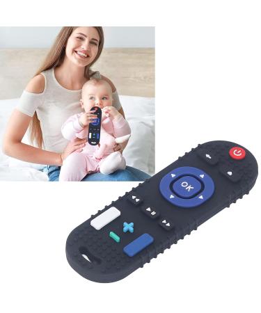High Simulation Remote Control Baby Teether | Soft Silicone Teething Toy for Sensory Development | Daily Use (Black) - Buy Online on SooperMarket.com