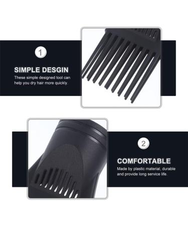 FRCOLOR 2pcs Blower Dryer Comb Attachment Hair Styling Accessories - Hair Dryer Concentrator Nozzle for Straightening Wavy Curly Hair - Buy Online on SooperMarket.com
