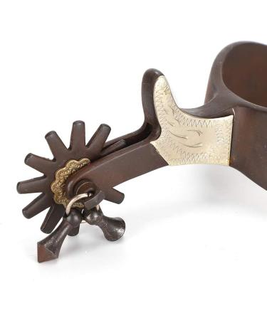 Horse Spurs Low Carbon Steel Horse Boot Spurs Decoration West Cowboy Style Horse Spurs for Riding - Buy Online on SooperMarket.com