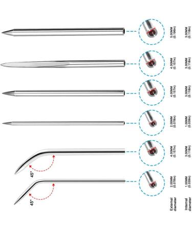 Sonku 8 Pack Paracord FID Lacing Needles Set with Smoothing Tool - Stainless Steel Stitching Set for Paracord Bracelet, Leather Weaving - 8 Sizes - Silver - Buy Online on SooperMarket.com