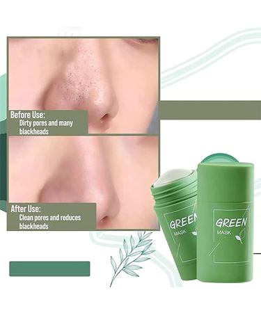 Poreless Deep Cleanse Mask Stick - Green Tea Clay Stick for All Skin Types (2PCs) - Deep Clean & Improve Skin - Men & Women - Buy Online on SooperMarket.com