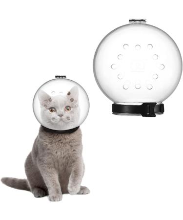 Breathable Cat Muzzle Anti Bite Muzzles Cat Adjustable Hood Cat Helmet Cat Protective Space Cover Cat Bath Grooming Supplies Prevent from Biting (L)