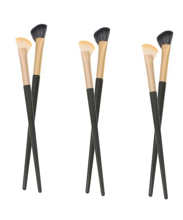 Baluue 6 Pcs Eyebrows Brush Concealer Brush under Eye Eyeliner Brushes Brow Brushes for Eyebrows Horse Hair