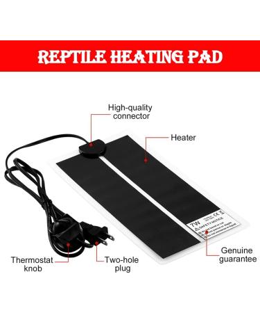 2 PCS Reptile Heating Mat Warmer Mat Pad with Temperature Control Fit Adjustabl Reptile Heat Mat 5W/7W/14W/20W Warmer Mat Pad for Reptiles Turtle Tortoise Snakes Snails Lizard Gecko Spider (14W) - Buy Online on SooperMarket.com