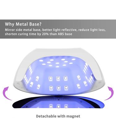 BOLASEN 80W UV Nail Lamp for Fast Gel Polish Curing | Salon Quality LED Nail Dryer with 42 Beads and 4 Timers | Auto Sensor | Gift for Women - Buy Online on SooperMarket.com