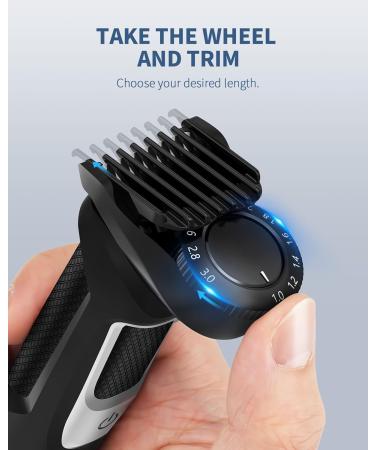 YINKE 11-in-1 Adjustable Comb for Philips Multigoom Series 3000 5000 9000 7000 Beard Trimmer Series 3000 5000 Shaver and Trimmer Precise Length of The Attachment Ranges from 1.0-3.0 mm Black - Buy Online on SooperMarket.com