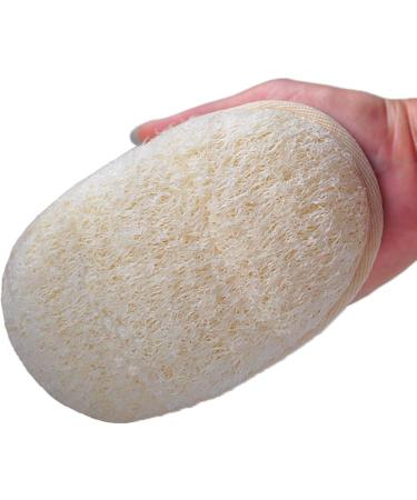 Natural Loofah Sponge Exfoliating Body Scrubber - Shower & Kitchen Dish Cleaning Pad Set - Buy Online on SooperMarket.com