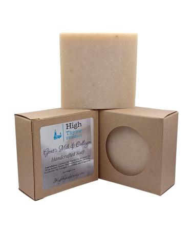 Goat's Milk & Collagen Soap - Handcrafted 5 oz Bar | Gentle Lightly Scented Body Soap for Healthy Skin - Buy Online on SooperMarket.com