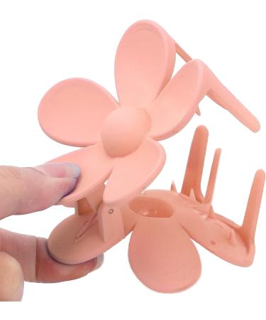 Flower Shape Hair Claw Clips Good Decoration Effect Lightweight Matte Surface Hair Catch Clip Non Slip Alloy Spring for Women Girls Headwear(Meat meal) - Buy Online on SooperMarket.com