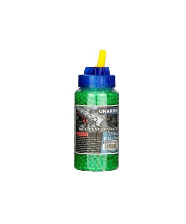 2000-Count Bottle of 0.12g 6mm Airsoft BB Pellets