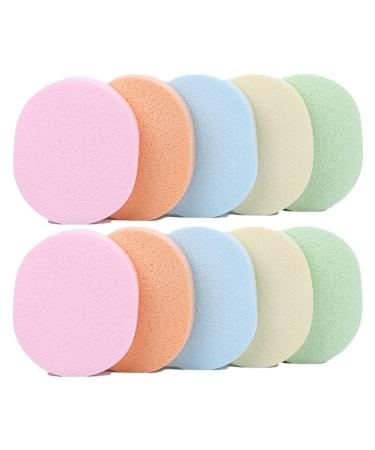 Dajidafu 10 Pieces Color Random Face Washing Discs Assortment Women Men Makeup Removal Pad Assorted Kit Scrubber Cleaning Tool