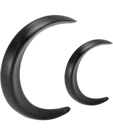 Moon Hair Stick Accessories Carved Fashion Wooden Lightweight Safe Moon Hair Fork for Long Hair (Black) - Buy Online on SooperMarket.com