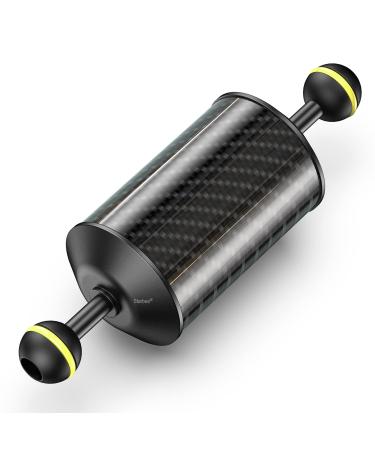 Seafrogs D60mm 7'' Underwater Float Arm Carbon Fiber Floating Dual Ball Lightweight Buoyancy Arm for Diving Tray Video Light/Strobe (GA-5)