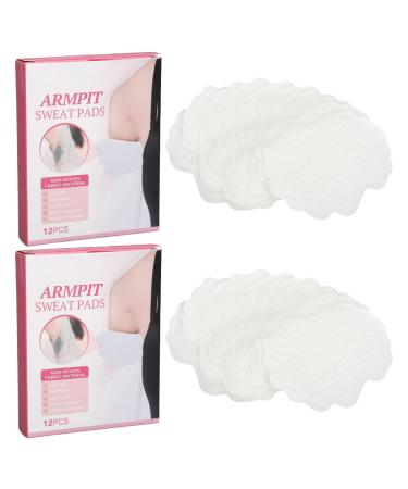 Ultra-thin underarm sweat pads 24 pieces waterproof breathable armpit sweat patches for all fabrics