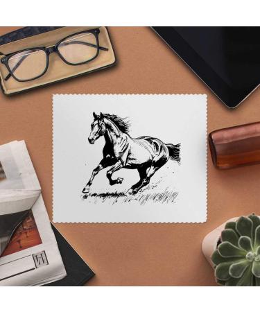 Buy 2 x Microfiber Cleaning Cloths - Horse Galloping Design | Eco-Friendly Multi-Purpose Cleaning | International Shipping Available - Buy Online on SooperMarket.com
