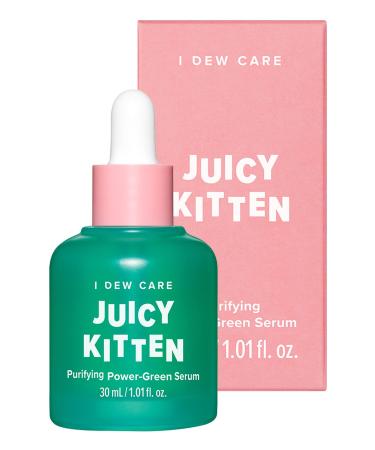 I Dew Care Face Serum - Juicy Kitten | Gift  Purifying Power-Green Korean Skincare with Niacinamide  1.01 Fl Oz