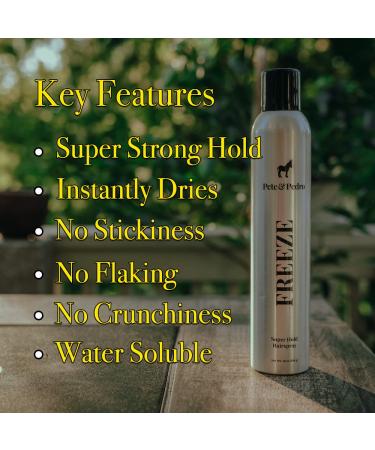 Pete & Pedro FREEZE Super Strong Hold Hair Spray 10 oz. & Natural Sea Salt Spray 8.5 oz. Combo Extreme Hold Volume & Texture for Effortless Styling | High-Performance Hair Products for Men - Buy Online on SooperMarket.com