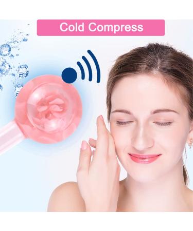 Facial Ice Globes for Skin Tightening, Puffiness Reduction & Circulation Enhancement (Pink) - Buy Online on SooperMarket.com
