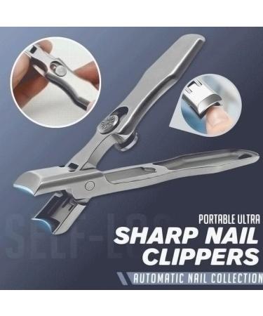 Ultra Sharp Nail Clippers Fingernail and Toenail Clippers Cutters Stainless Steel Wide Jaw Opening Anti Splash Sharp and Sturdy Easy to Use Portable Nail Trimmer Manicure Tools for Men & Women - Buy Online on SooperMarket.com
