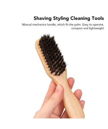 Premium Men's Beard & Hair Brush Set - Wooden & Bamboo Grip Soft Bristles for Facial Cleaning & Beard Styling - Buy Online on SooperMarket.com