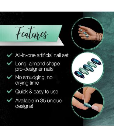 NAIL ADDICT green glitter chrome 1 u - Buy Online on SooperMarket.com