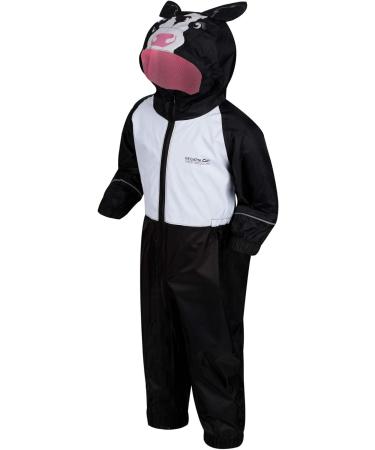 Regatta Girl's Charco All-in-One Suit 48-60 Black/White - Stylish and Comfortable Kids' Outdoor Wear - Buy Online on SooperMarket.com
