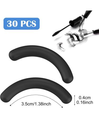 Replacement Silicone Eyelash Curler Refills 30 Piece Eyelash Curler Pad for Universal Eyelash Curler with Clear Storage Box - Buy Online on SooperMarket.com