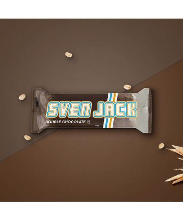 Sven Jack Double Chocolate Energy Cake - Oatmeal Bar with Melting Chocolate (36x65g) - 2.34kg Pack - Delicious & Juicy Snack! - Buy Online on SooperMarket.com