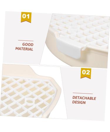 GANAZONO Rabbit Triangle Toilet Pet Litter Basin Pet Cage Guinea Pig Enclosure Pet Potty Abs White 25.00X19.00X10.00CM White - Buy Online on SooperMarket.com
