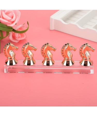 Horse Head Nail Tip Nail Tip Holder DIY Training Tips Display Practice Rack Magnet Adsorption False Nail Display Support Holders False Nail Tip Manicure Tool(Rose Gold) - Buy Online on SooperMarket.com
