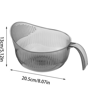 HMLTD Drain Basket - Multi-Purpose Bowl Strainer with Multi Fine Holes | Kitchen Utensils for Rice Tomatoes Soybeans Peppers Apples Grapes Gray - Buy Online on SooperMarket.com
