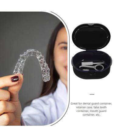 Denture Cleaning Kit with Retainer Case and Remover Tools - Ideal for Home, Office, School, and Travel - Black - Buy Online on SooperMarket.com