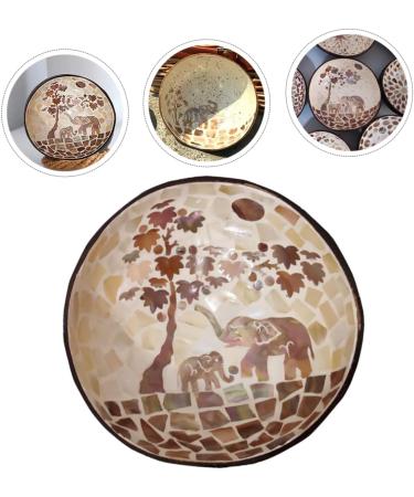 2 Pcs Coconut Shell Dishes Astronaut Wall Hook Coconut Bowl Decoration Work Desk Decor Candy Snacks Bowl Fruit Bowl Coconuts Shell Bowl Bling Decor Key Bowl Manual Wooden Lip Gloss 15X7CMx2pcs As Shownx2pcs - Buy Online on SooperMarket.com