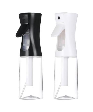 2 pieces of spray bottle hair 200ml continuous spray bottle ultra fine manure manure empty water spray bottle hairdresser spray bottles spout -safe spray bottle for hair styling plants cleaning 200ml 2PCs black + white