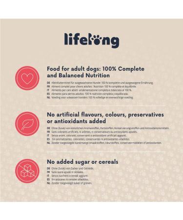 Amazon Lifelong Dog Food - Beef Pate 300g (Pack of 10) | Premium Quality Nutrient-Rich Dog Diet for All Breeds - Buy Internationally - Buy Online on SooperMarket.com