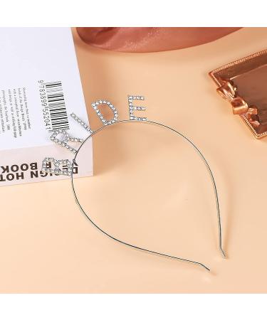 Bride Rhinestone Headband | Elegant Crystal Bridal Crown for Wedding and Bachelorette Party - Buy Online on SooperMarket.com