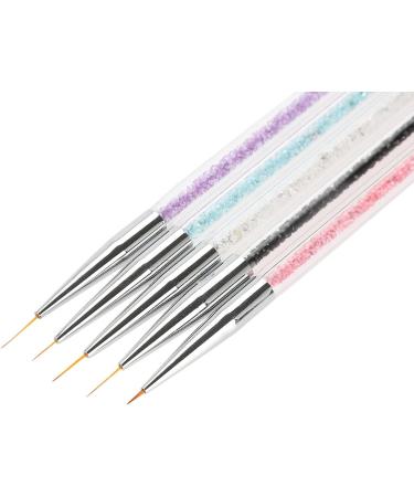 Pen Nail Brush 5pcs Double Dot Manicure Tool Painting Dot Pen Nail Art Color Set - Buy Online on SooperMarket.com