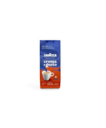 Lavazza Crema E Gusto Whole Bean Coffee Dark Roast 340g Bag Authentic Italian Blended and roasted in Italy Full-bodied dark roast with creamy and full-bodied with spices notes Crema e Gusto 340 g (Pack of 1)