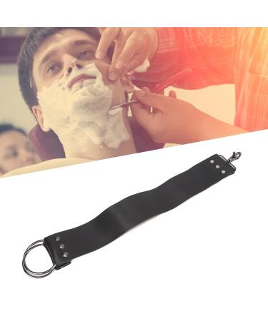 Premium Razor Leather String Strap - Elegant Black with Brass Anchor Hooks for Knife Sharpening - Buy Online on SooperMarket.com
