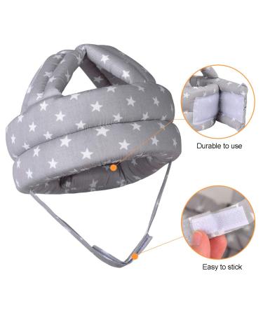 TORASO Baby Safety Helmet - Infant Head Protector for Crawling & Learning to Walk - Gray Star Design - Buy Online on SooperMarket.com
