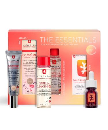 Erborian CC Cream with Centella Asiatica Lightweight Skin Perfector Tinted Moisturiser and Brightening Face Cream - Korean Skincare Cream Fair Shade SPF 25 - CC Cream - Dor 15 ml Light 15 ml + 30 ml + 10 ml