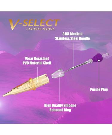 EZTAT2 Tattoo Cartridge Needles Liner 3RL - Professional V Select 0.30mm Tattoo Needles - 100 Count - For Permanent Makeup & Scalp Hair Tattoos - Buy Online on SooperMarket.com